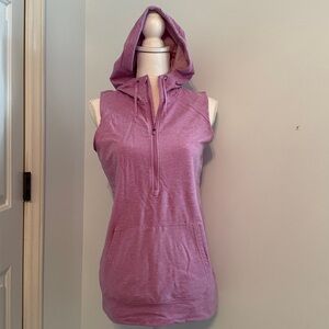 Purple Nike Dry Fit sleeveless hoodie
